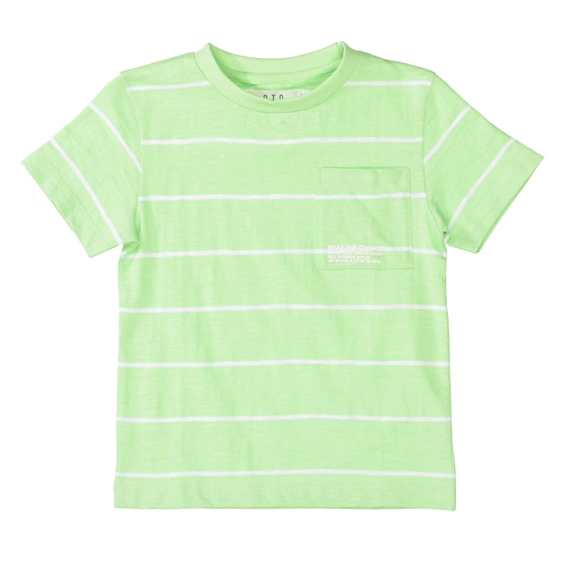STACCATO - T-Shirt im Streifen-Design lime green-str von STACCATO