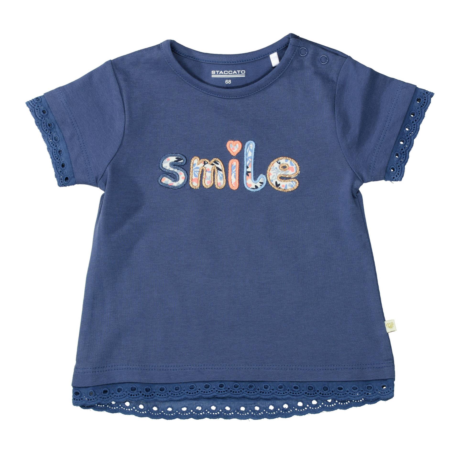 STACCATO - T-Shirt mit Wording blue - Gr. - 68 von STACCATO