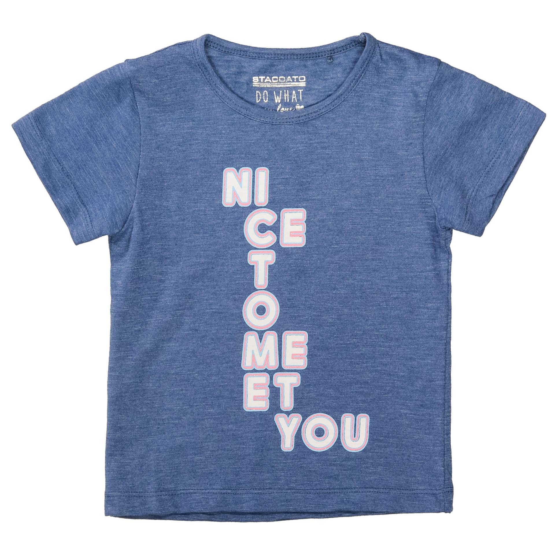 STACCATO - T-Shirt mit Wording jeans blue mel. von STACCATO
