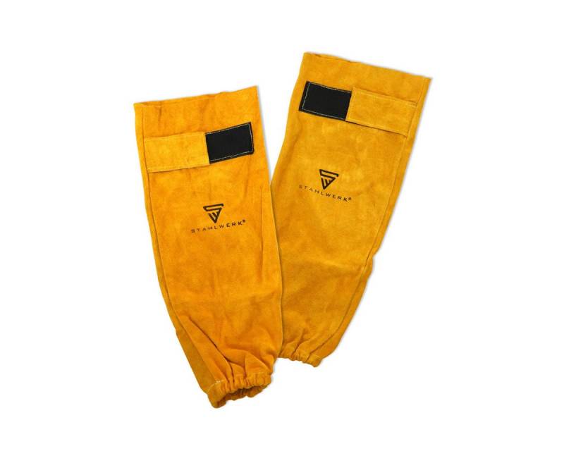 STAHLWERK Arbeitshandschuhe Schweißer-Armschutz Spritzschutz Armstulpen (Paar, 2-St) strapazierfähig, hitzebeständig von STAHLWERK
