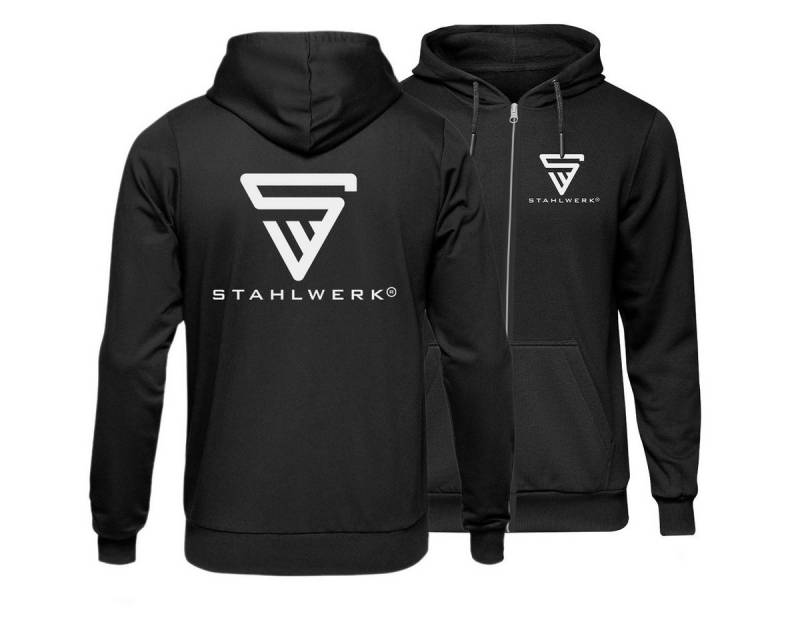 STAHLWERK Kapuzensweatjacke Hoodie / Kapuzenpullover / Kapuzenpulli / Sweatjacke (Packung, 1-tlg., Kapuzenpulli) durchgehender Reißverschluss von STAHLWERK