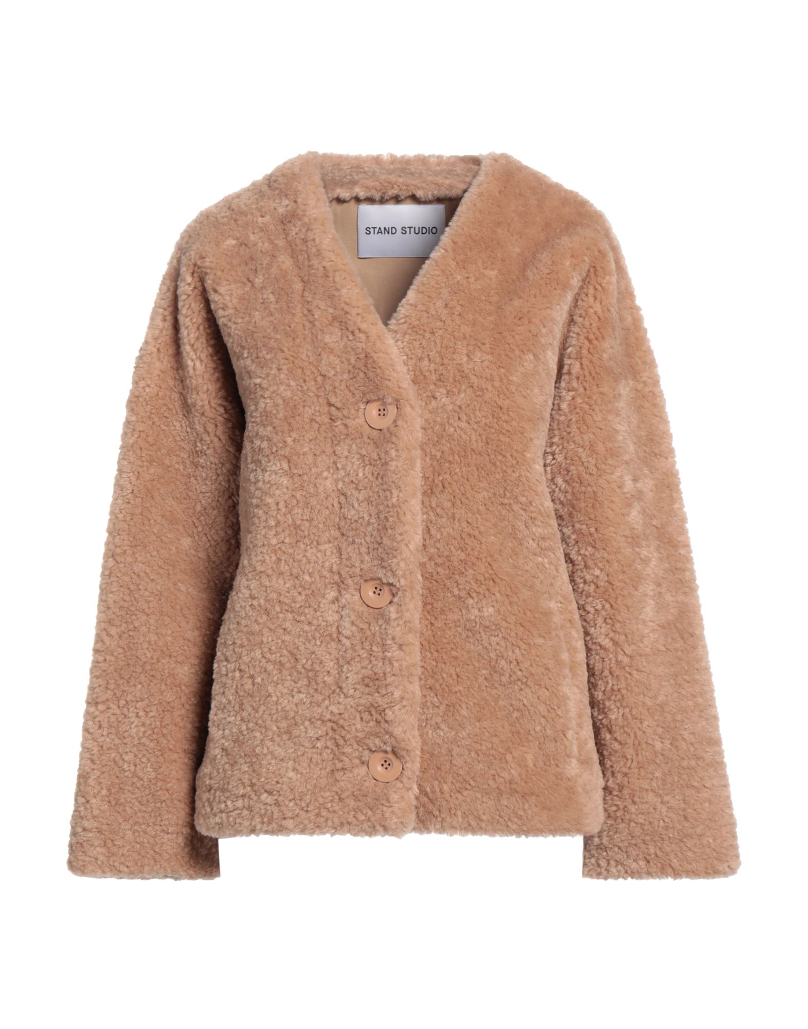 STAND STUDIO Shearling- & Kunstfell Damen Sand von STAND STUDIO