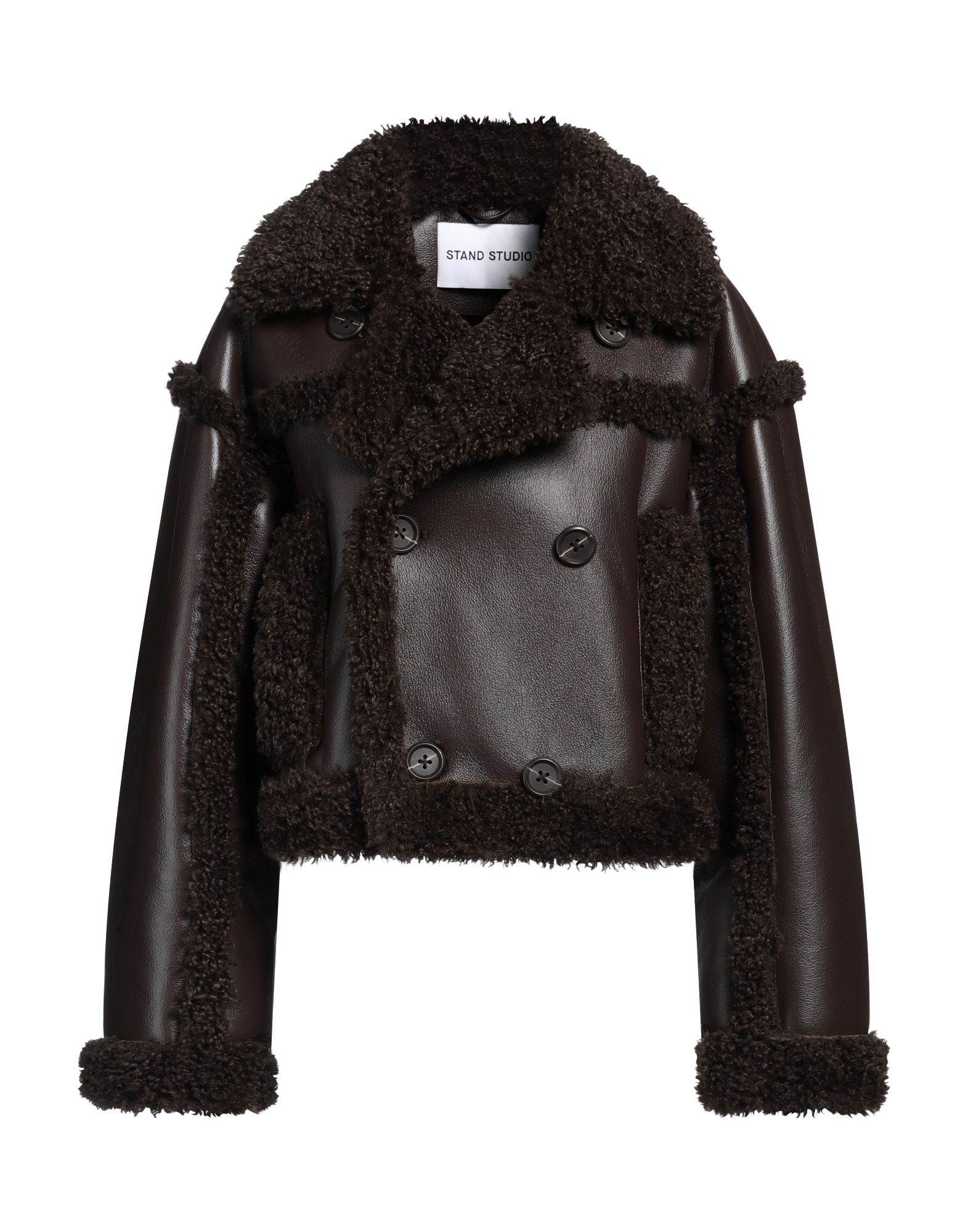 STAND STUDIO Shearling- & Kunstfell Damen Dunkelbraun STAND STUDIO Shearling- & Kunstfell Damen Dunkelbraun von STAND STUDIO