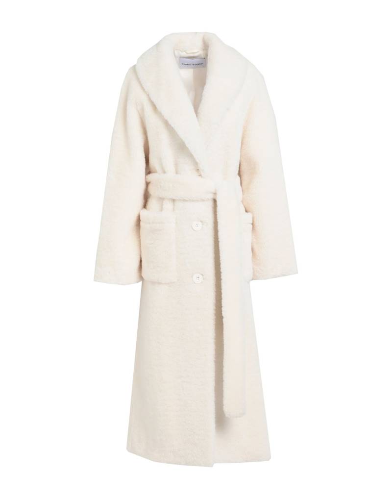 STAND STUDIO Shearling- & Kunstfell Damen Off white von STAND STUDIO