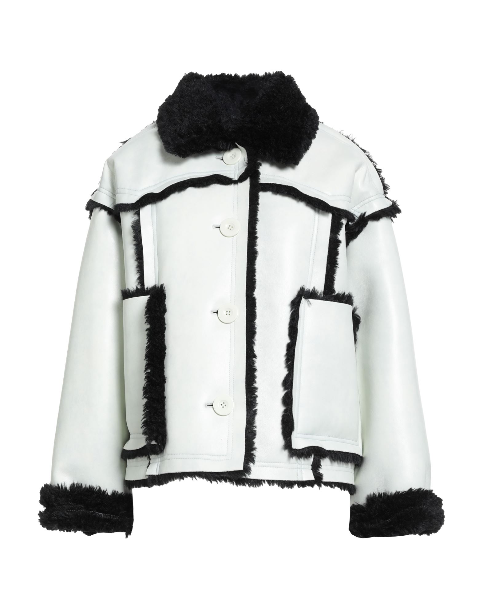 STAND STUDIO Shearling- & Kunstfell Damen Säuregrün von STAND STUDIO