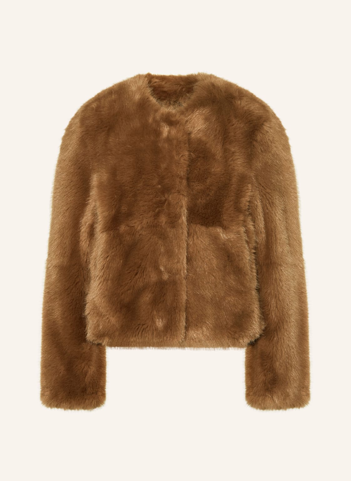 Stand Studio Kunstfell-Jacke Halle braun von STAND STUDIO