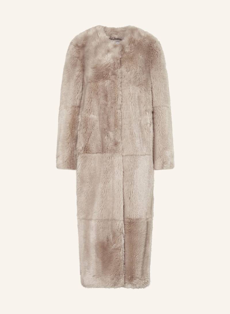 Stand Studio Kunstfell-Mantel Hilma grau von STAND STUDIO