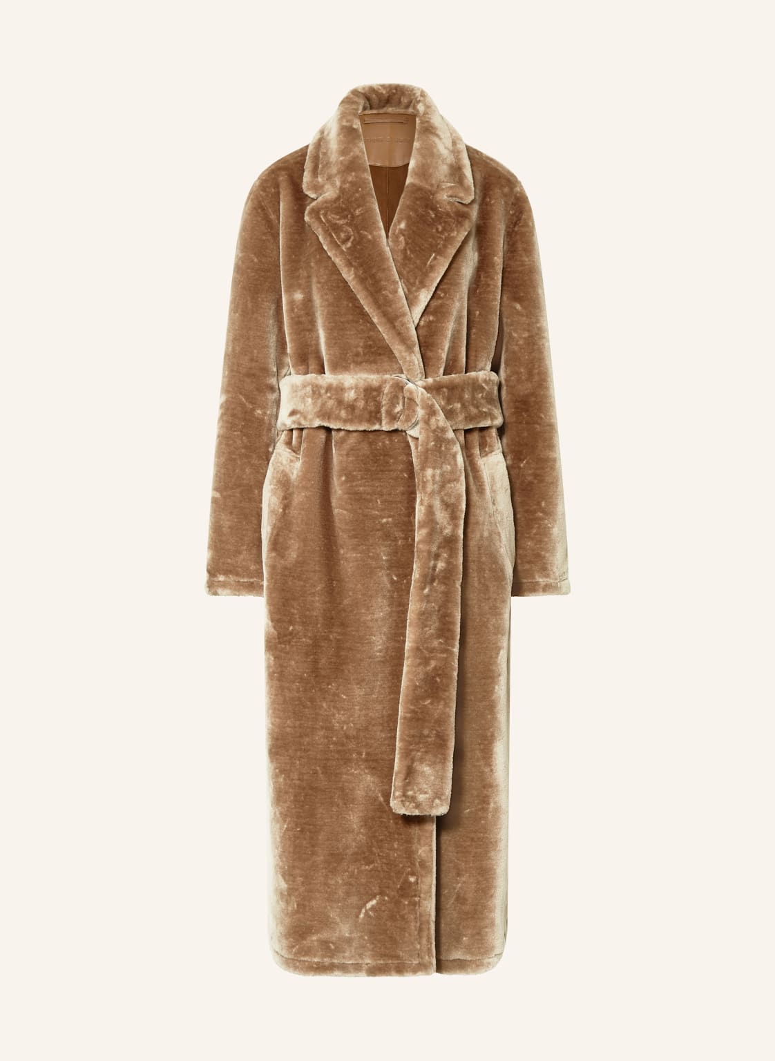 Stand Studio Kunstfell-Mantel Karina braun von STAND STUDIO