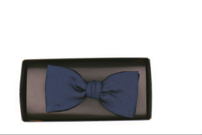 STANGE BERLIN, Teltow Rips Reine Seide Schleife - navy von STANGE BERLIN, Teltow