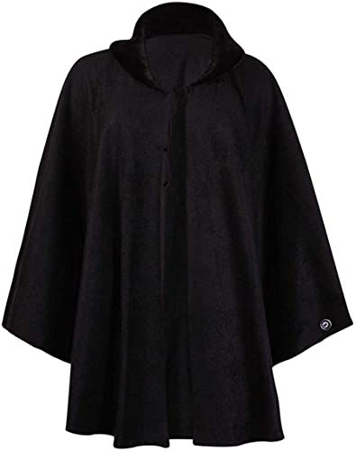 STAR FASHION Damen Batwing Plus Size Plain Fleece Kunstpelzkragen Krawatte Cape Poncho Mantel Aufwärmen Übergroße Mäntel Pullover Einheitsgröße (De 42-54) von STAR FASHION