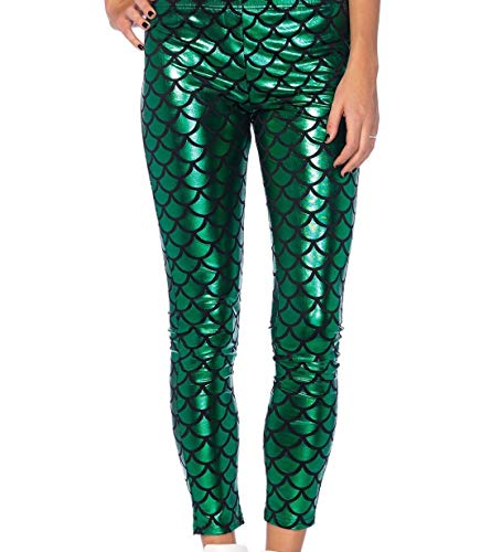 STAR FASHION Damen Kinder Mädchen Fischschuppen Legging Meerjungfrau Metallic Stretch Disco Party Slim Fit Skinny Pants Shiny Sparkle Stretch Pants UK Größen (3-13 Jahre) (32-54) von STAR FASHION