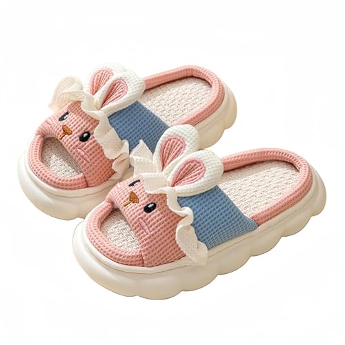 STAR FIRE Kaninchen Hausschuhe - Leinen, Erwachsene Karikatur Tier, Kuh, Schwein, Frauen zu Hause von STAR FIRE