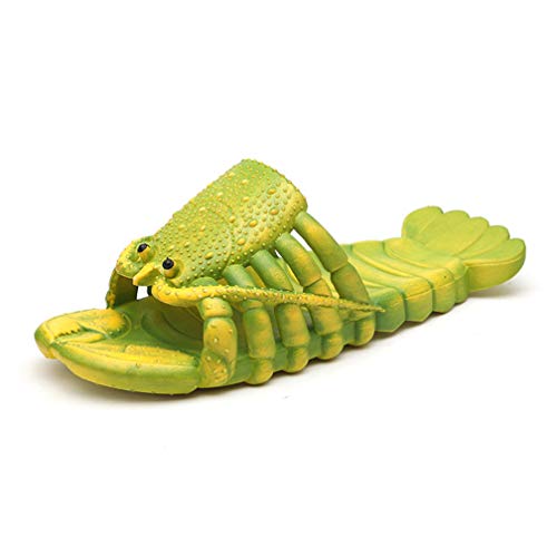 STAR FIRE Sommer Damen Hausschuhe Hummer Hausschuhe Strand Hausschuhe Rutschfeste Soft Bottom Paar Sandalen und Hausschuhe Bad Hausschuhe (Light Green, numeric_44) von STAR FIRE