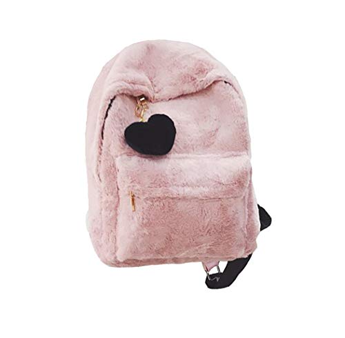 STAR FIRE Süßes Mädchen Liebe Plüsch Rucksack niedlichen Anhänger Rucksack (rosa) von STAR FIRE