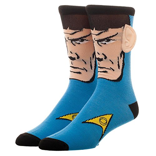 Star Trek Herren Spock Socken with 3D Ears blau von Star Trek