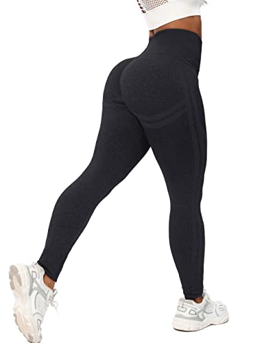 STARBILD Booty Boom Leggings Damen Po Push Up, Nahtlos Scrunch Butt Yogahose Blickdicht, Hohe Taille Seamless Hose Lang Geraffte, H6120-Schwarz XS STARBILD Booty Boom Leggings Damen Po Push Up, Nahtlos Scrunch Butt Yogahose Blickdicht, Hohe Taille Seamless Hose Lang Geraffte, H6120-Schwarz XS von STARBILD