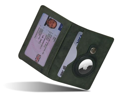 STARHIDE AirTag Wallet - Schlanke, minimalistische Brieftasche mit integriertem AirTag-Halter, RFID-Blockierung, kompaktes Design, kompatibel mit Apple AirTag, Green Hunter, 10*7.5, Modern STARHIDE AirTag Wallet - Schlanke, minimalistische Brieftasche mit integriertem AirTag-Halter, RFID-Blockierung, kompaktes Design, kompatibel mit Apple AirTag, Green Hunter, 10*7.5, Modern von STARHIDE