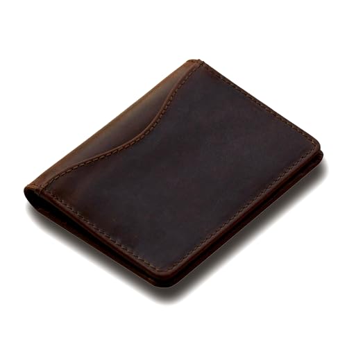 STARHIDE Minimalistische schlanke Leder-Kartenhalter-Geldbörse für Damen und Herren – RFID-Blockierung, kompaktes und stilvolles Design, hält bis zu 08 Karten – perfekt für Reisen und den täglichen von STARHIDE