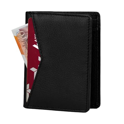 STARHIDE Ultradünnes Kartenetui aus Leder für Damen und Herren – RFID-Blockierung, kompaktes und stilvolles Design, hält bis zu 8 Karten – ideal für Reisen und den täglichen Gebrauch, hochwertige von STARHIDE