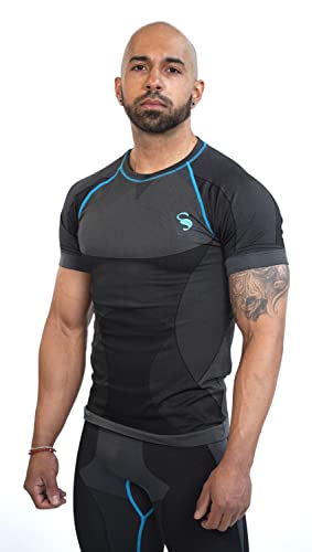 STARK SOUL Base Layer Seamless Funktionswäsche, Sport- & Skiunterwäsche, Kurzarm Shirt, Gr. S/M von STARK SOUL