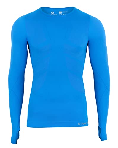 Baselayer Longsleeve Unterzieh-Shirts Langarm Seamless - WARM UP - | Farbe: Blau | Grösse: L/XL von STARK SOUL