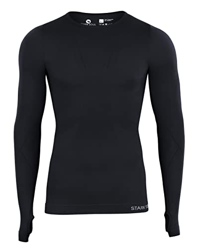 Baselayer Longsleeve Unterzieh-Shirts Langarm Seamless - WARM UP - | Farbe: Schwarz | Grösse: L/XL von STARK SOUL