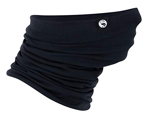 STARK SOUL Multifunktionstuch – Neckwarmer „Solid Cotton“ Marine-Blau von STARK SOUL