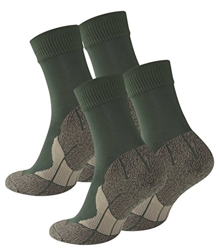 STARK SOUL 2 Paar Multifunktionssocken PERORMANCE mit Spezialpolsterung, Trekking - Wandersocken UNISEX- grün, Gr. 43/46 von STARK SOUL