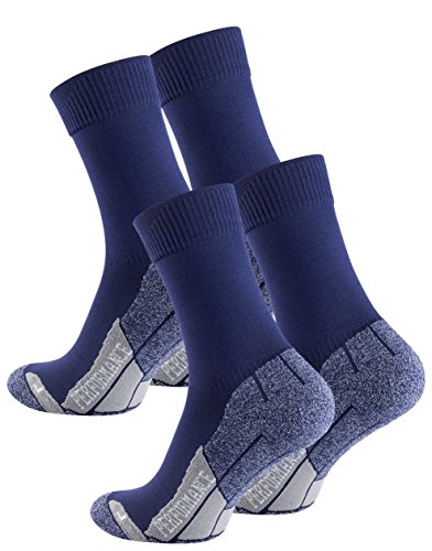 STARK SOUL 2 Paar Multifunktionssocken PERORMANCE mit Spezialpolsterung, Trekking - Wandersocken UNISEX - marine, Gr. 43/46 von STARK SOUL