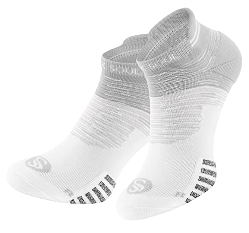 STARK SOUL 2 Paar Sport-Sneaker, kurze Sportsocken, Laufsocken, Unisex, Weiss, Gr. 35-38 von STARK SOUL