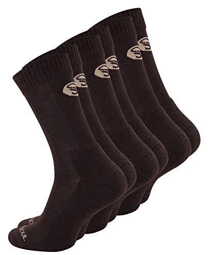 STARK SOUL 3 Paar Merino Socken, Damen & Herren Trekkingsocken aus Merinowolle, Funktionssocken, braun, Gr. 35-38 von STARK SOUL