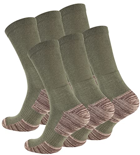 STARK SOUL 6 Paar Multifunktionssocken Outdoorsocken mit Polstersohle Trekking - Wandersocken (35-38, grün) von STARK SOUL
