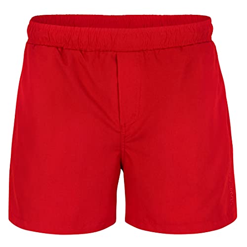STARK SOUL Badehose Herren Badeshorts Swim Shorts mit Mesh-Einsatz Schnelltrocknend | Farbe: Rot |Größe: L von STARK SOUL