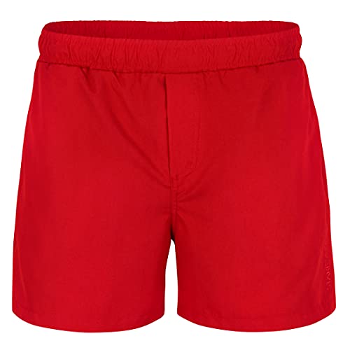 STARK SOUL Badehose Herren Badeshorts Swim Shorts mit Mesh-Einsatz Schnelltrocknend | Farbe: Rot |Größe: M von STARK SOUL