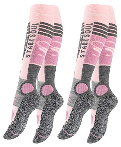 STARK SOUL Damen 4129_A Socken, Rosa/Grau, 35-38 von STARK SOUL