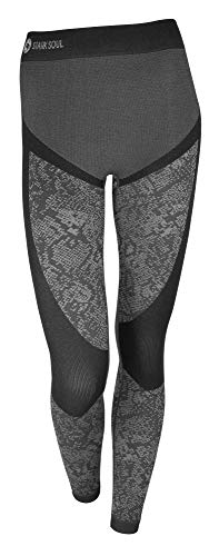 STARK SOUL Damen Seamless Funktionsunterwäsche, Thermo Unterwäsche, Hose, Grau, Gr. M/L von STARK SOUL