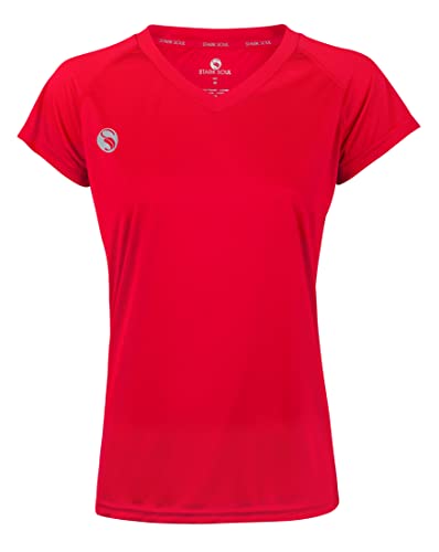 STARK SOUL Damen Sport Shirt Fitness T-Shirt vital, Kurzarm Funktionsshirt, Atmungsaktiv Schnelltrocknendes Trainingsshirt - Rot - L STARK SOUL Damen Sport Shirt Fitness T-Shirt vital, Kurzarm Funktionsshirt, Atmungsaktiv Schnelltrocknendes Trainingsshirt - Rot - L von STARK SOUL