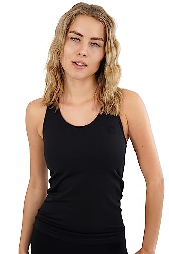 STARK SOUL Damen Sport Shirt Seamless - Racer - Tank Shirt, Schwarz, Größe: M-L von STARK SOUL