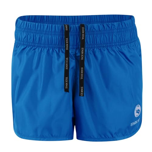 STARK SOUL Damen Sport Short Fitness Short vital, Funktionsshort, Atmungsaktiv, Schnelltrocknende Trainingsshort - Royalblau - L von STARK SOUL