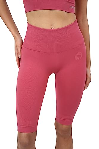 STARK SOUL Radler Shorts - High Waist für Damen - Holly Berry, Größe M von STARK SOUL