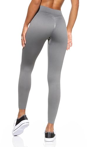 STARK SOUL Scrunch Leggings Booty – Seamless Sportleggings - Grau, Gr. M von STARK SOUL