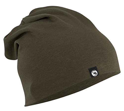 STARK SOUL Slouch Beanie Mütze für Damen & Herren (Unisex), leichte Jersey Mütze, Einheitsgröße (Khaki) von STARK SOUL