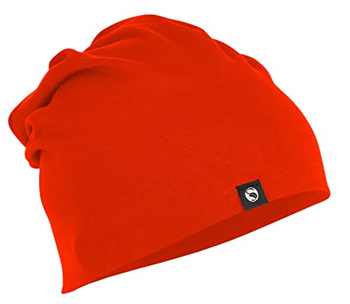 STARK SOUL Slouch Beanie Mütze für Damen & Herren (Unisex), leichte Jersey Mütze, Einheitsgröße (Rot) von STARK SOUL