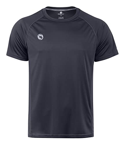 STARK SOUL Sportshirt Fitness T-Shirt Reflect, Kurzarm Funktionsshirt, Atmungsaktiv Schnelltrocknendes Trainingsshirt - Grau - XL von STARK SOUL