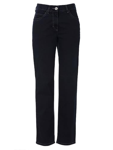 STARK Style Greta – Bequeme, stretchige Damen Jeanshose, Comfort-Taille, gerader Beinverlauf und normaler Oberschenkelweite - Dark Blu - 50 Kurz von STARK