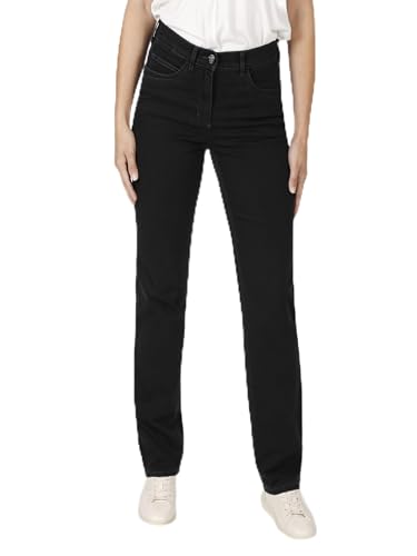 STARK Style Greta – Bequeme, stretchige Damen Jeanshose, Comfort-Taille, gerader Beinverlauf und normaler Oberschenkelweite - Schwarz - 46 von STARK