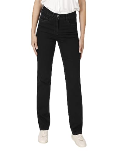 STARK Style Greta – Bequeme, stretchige Damen Jeanshose, Comfort-Taille, gerader Beinverlauf und normaler Oberschenkelweite - Schwarz - 46 Kurz von STARK