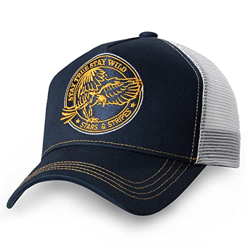 STARS & STRIPES Trucker Cap Stay Wild – Western-Cap mit Bestickung & Snapback-Verschluss von STARS & STRIPES