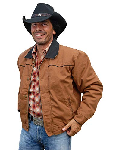 STARS & STRIPES Canvasjacke Herrenjacke Westernjacke Cowboy Country Western Westernstyle »Range Rider« Gr.L von STARS & STRIPES