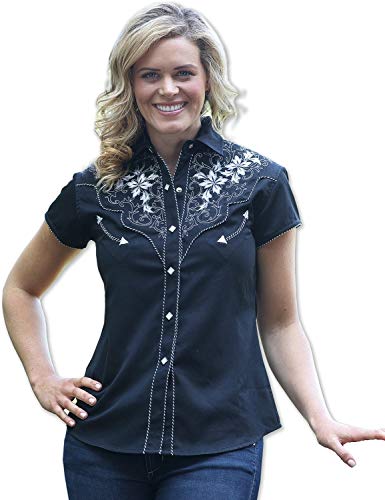 STARS & STRIPES Damen Bluse Westernbluse Bikerin Country Cowgirl Western Westernstyle »Isabel« Gr.3XL von STARS & STRIPES